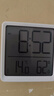 康巴丝（Compas）温湿度计室内闹钟温度表婴儿房卧室厨房磁吸多功能时钟 2301白色新年礼物 实拍图
