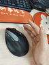 B.O.W航世MD190L mini人体工学垂直鼠标可充电双模无线蓝牙笔记本电脑通用女办公立式静音鼠标 黑灰色 实拍图
