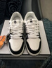 暴力熊（VIOLENTBEAR）男鞋冬季新款透气低帮板鞋休闲运动鞋子潮鞋百搭女鞋情侣鞋轻奢潮 白黑色 41 实拍图