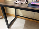 煜柠苑 电脑桌台式家用简约卧室长条桌学生写字学习桌子书台桌办公大桌 加固升级-黑架灰橡木-140*60高74 实拍图