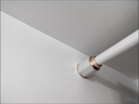金蝉免打孔安装伸缩杆窗帘杆可打孔安装罗马杆 白色 A适用范围  2.6-3.5米 实拍图