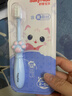 舒客宝贝（sakykids）儿童牙刷含氟刷丝防蛀细软刷毛护龈小刷头乳牙猫爪牙刷2-5岁1支装 实拍图