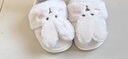 洁丽雅棉拖鞋女士秋冬季外穿可爱居家情侣包跟保暖毛毛绒拖鞋男棉鞋冬天 米白 【1.0 经典款｜店长力荐】 38-39 (适合37-38码) 实拍图