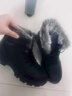 全洲狼 雪地靴男冬季新款东北棉鞋男大码抗寒防水加绒保暖轻便防滑靴子 黑色棉鞋-升级版 加绒 42 (260mm) 实拍图