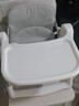 apramo安途美宝宝餐椅儿童餐桌椅可折叠便携椅子婴儿餐椅升级款海盐灰 实拍图