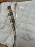 香影粉色轻薄羽绒服女短款2025冬季新款格子拼接90白鸭绒圆领外套 浅粉 L 165/88A/110-125斤 实拍图