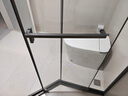 九牧（JOMOO）【定制】极窄小户型钻石移门整体淋浴房一体式淋浴隔断玻璃门E13 枪灰光玻1000*1100*2000 实拍图