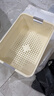 名创优品同款 杂物收纳筐塑料桌面收纳盒厨房橱柜零食玩具整理筐 奶油色高款特大号 实拍图