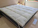 IZEIZIG双层羽绒床垫五星级酒店超软垫加厚白鹅绒双重垫被褥子家用床褥子 白色 120x200cm 实拍图