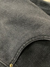 至涛 裤子男春夏季牛仔裤直筒宽松美式复古阔腿美式高街复古休闲长裤 灰（皮带款） XL ( 建议110-130斤可穿 ) 实拍图