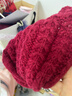 百搭韩版针织毛线红色围巾女2024圣诞冬季高级感新年礼物情侣围脖 针织围巾-酒红色-1个装-保暖 1 实拍图