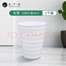 九千谷 大花盆客厅落地大号螺纹款白色1个装 大型绿植口径25*高30cm3828 实拍图
