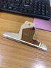 得力(deli)4只145mm山形票据铁票夹 画板夹 财务票据夹 办公用品 4只/包 大号9531 实拍图
