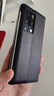 正件 适用华为matex2手机壳折叠屏手机Mate X2保护套真素皮典藏版支架防摔保护壳高清防偷窥皮套 黑 实拍图