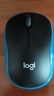 罗技（Logitech）M185鼠标 无线鼠标 办公鼠标 对称鼠标 黑色蓝边 带无线2.4G接收器 实拍图
