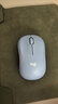 罗技（Logitech）M221 轻音鼠标 无线鼠标 办公鼠标 对称鼠标 带无线微型接收器 雾霭蓝 实拍图