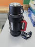 柏邦保温保冷杯大容量不锈钢制冷保温壶便携车载家用户外男士运动水壶 【暖暖冬日】黑3L约6瓶水+背带 72小时保温保冷【316不锈钢】 实拍图