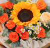 爱里鲜花同城配送向日葵花束生日鲜花见面花送女友新年礼物花店送花 （午后阳光）全网热销向日葵混搭花礼 实拍图