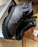 达芙妮女士马丁靴牛皮英伦风洋气小短靴冬季加绒皮靴雪地棉鞋子 实拍图