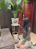 小匠材花架客厅落地式铁艺立柱植物摆放架花盆托层置物架阳台金白30*80 实拍图