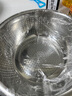 不锈钢洗菜盆沥水篮淘米筛 32cm实盆+漏盆 实拍图