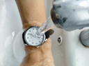 帝兹（DiziziD）学生考试专用手表中高考公务员考研男女指针夜光防水机械走时 扫秒走时丨白面皮带 无日历-男 实拍图