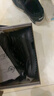 恒源祥靴子男士头层牛皮秋冬季加绒马丁靴新款雪地靴棉鞋 J6388 黑色 42 实拍图
