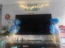 宫薰生日装饰场景男孩气球男童投屏电视派对周岁快乐背景墙布置宝蓝色 实拍图