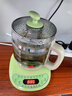 小熊（Bear）养生壶烧水壶恒温煮茶壶多档保温烧水炖煮壶一体多功能电热水壶花茶壶办公室玻璃烧水养生壶0胶水 YSH-B18T1【配实用滤网+蛋架】 1.5L 绿色 实拍图