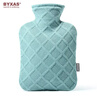 BYXAS/百赛施德国TUV认证灌水暖水袋注水热水袋暖手宝 中号1.2L雾霾蓝 实拍图