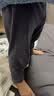 罗蒙儿童裤子男童女童2026秋款休闲校园服直筒裤 黑色松紧长裤 110 实拍图