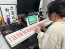 贝琪（Betsy）B190磁吸钢琴88键成人便携式电钢琴学生幼师折叠手卷电子钢琴 牛奶白(粉键)+果冻琴包 实拍图