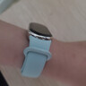 适用小米手环10/9/8/7液态硅胶腕带NFC运动手表带三四五六七八九代智能时尚高级替换透气表链 雾霾蓝 适用：小米手环【8/8NFC通用】 实拍图