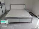 德满居 床 实木床 床现代简约 双人床白色北欧主卧轻奢全实木床婚床 静音床+乳胶弹簧床垫（20cm)+2柜 1.8米*2.0米满铺床板 实拍图