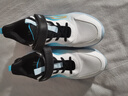 鸿星尔克（ERKE）童鞋男女童跑鞋儿童秋季新品密网缓震运动鞋尔克白/泳池蓝/正黑41 实拍图