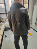 花花公子（PLAYBOY）高端真皮皮衣男品牌头层牛皮皮衣男中长款可拆卸毛领加绒加厚内胆 黑色 XL 180/96A 140斤-155斤 晒单实拍图