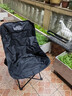 小魔户外折叠椅 折叠靠背椅加高月亮椅露营折叠凳子便携躺椅钓鱼椅 黑 实拍图