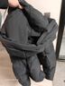 京东京造羽绒服男鸭绒加厚防寒工装面包服防泼水冬季外套短款 黑色 3XL 实拍图