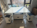 仕宇多功能升降折叠茶几餐桌二合一两用小户型客厅家用一体式饭桌子 黑色钢化玻璃 1.2米茶几+4凳 实木芯生态板 实拍图