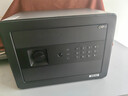 得力（deli）保险柜 办公家用电子密码保管箱保险箱 小型入墙保密文件柜 固定安装 平面板不突兀 25cm磨砂黑 实拍图