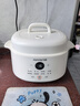 九阳（Joyoung）电炖盅 电炖锅 隔水炖煮 家用煮粥煲汤锅燕窝炖盅4.5L白瓷内胆炖汤锅上蒸下炖DG25G-GD188 实拍图