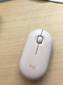 罗技（Logitech）LOGITECH PEBBLE鼠标 无线蓝牙鼠标 办公静音鼠标 女性鼠标对称鼠标 鹅卵石造型 米白色 实拍图