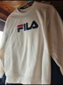 FILA 斐乐官方情侣款套头卫衣25秋冬季新款休闲宽松长袖加绒保暖上衣 【加绒款】正黑色-BK S 165/88A/S 实拍图