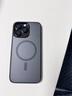 绿联 适用iPhone15Promax手机壳 苹果15ProMax磁吸壳 MagSafe保护套 无线充电防摔 磨砂黑色 实拍图