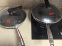 康巴赫炒锅不粘锅316L不锈钢炒菜锅32cm蜂窝平底煎炒锅电磁炉燃气灶通用 实拍图