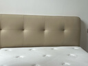 全友家居 奶油风头层牛皮床头软包靠背卧室1.8米茉伊真皮高箱储物大床 实拍图