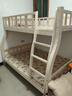 筱环上下床实木上下铺儿童床男孩女孩高低床成人双层床子母床 上下床 爬梯款单床+床垫*2 上铺宽130下铺宽150-全实木 实拍图