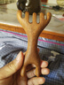 俞兆林五爪按摩梳檀木多功能经络梳两用鼻刮鹿角梳长柄按摩专用头疗木梳 实拍图
