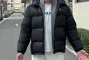 骆驼火山羽绒服男防泼水鸭绒男女加厚户外防寒冬季面包服外套女 浅烟灰 男女同款,7674B 2XL 实拍图