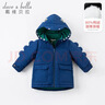 戴维贝拉（DAVE＆BELLA）童装幼儿外衣保暖男童羽绒服儿童冬装幼童衣服宝宝羽绒衣男孩上衣 藏青色-N 100 cm（建议身高90-100cm） 实拍图